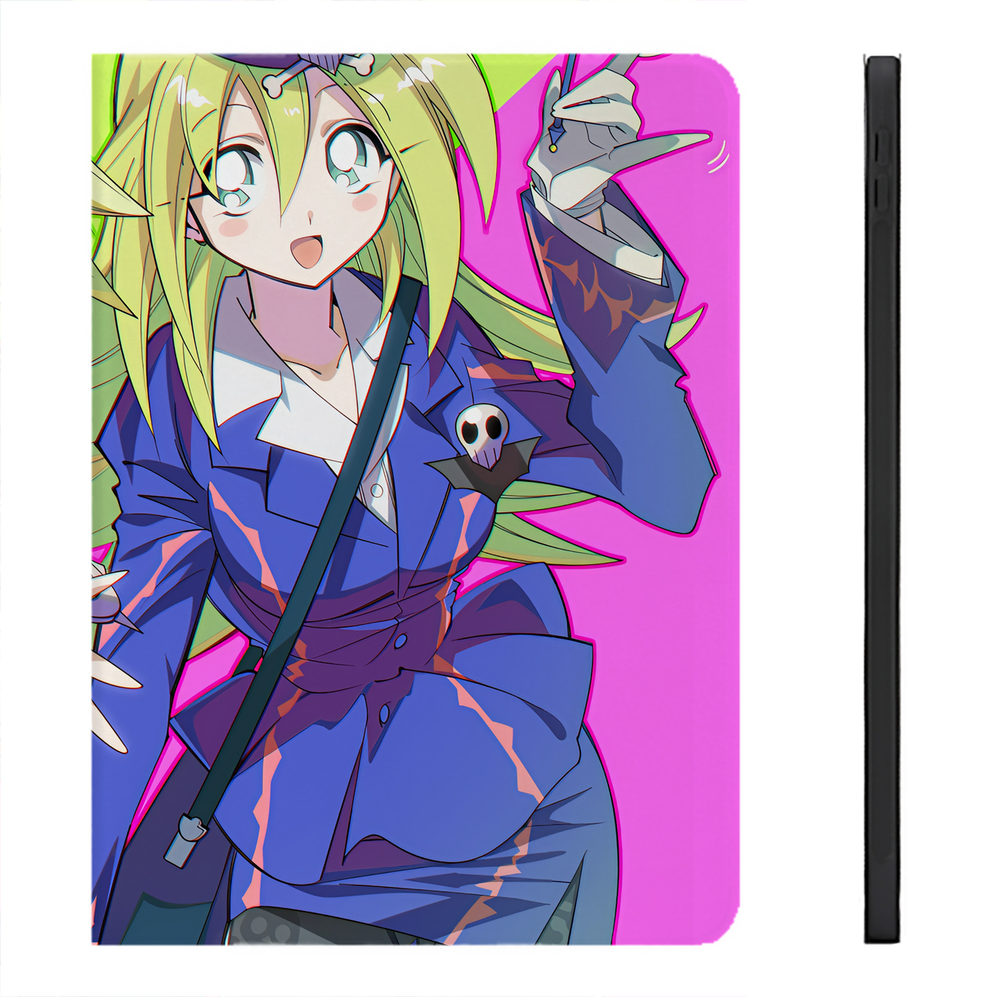 （画像用） 遊☆戯☆王 Yu-Gi-Oh! IPadケース ペンホルダー付き ブックスタイルデザイン